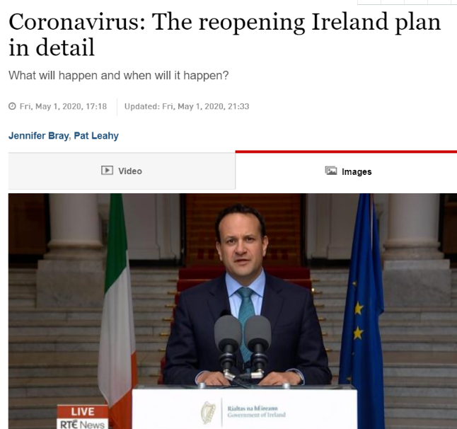 爱尔兰颁布五步解封计划，抗疫曙光在即！