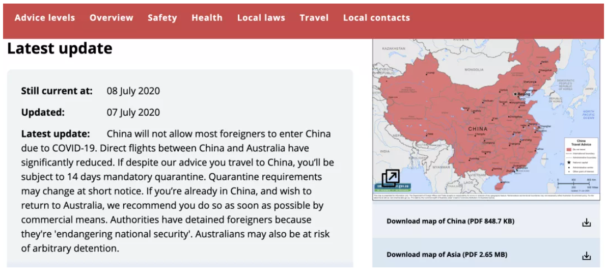 突发！澳洲政府：澳洲人不要前往中国！墨尔本疫情“二次爆发”会蔓延至全澳？