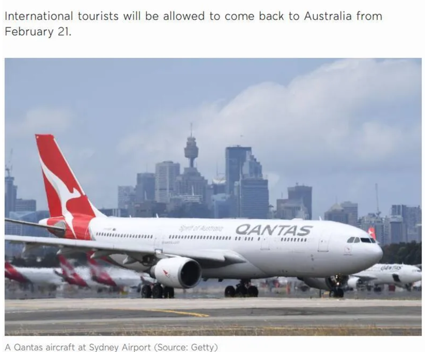 解封！澳大利亚宣布2月21日起开放游客入境！