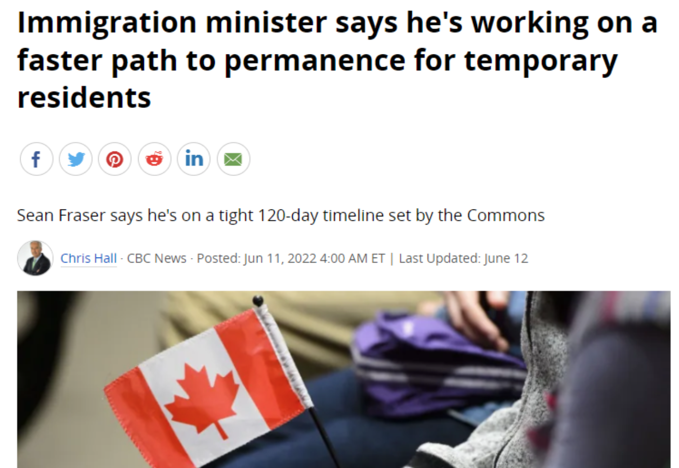 加拿大移民部长官宣，将实施大赦新政！这类人可直接拿PR！
